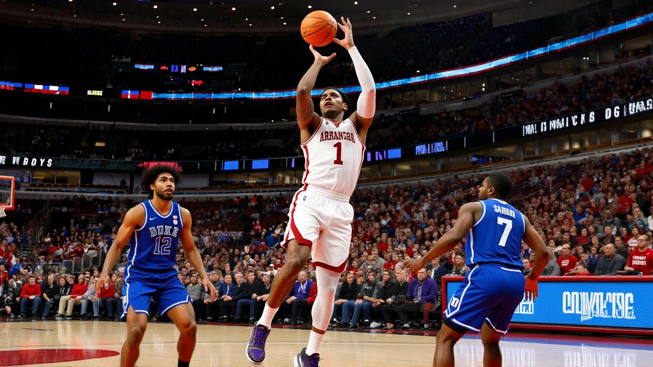 Cameron Boozer's 35 points lift No. 4 Duke past No. 22 Arkansas 80-71 at United Center